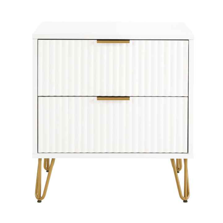 Dumbo 2-Drawer Nightstand in White