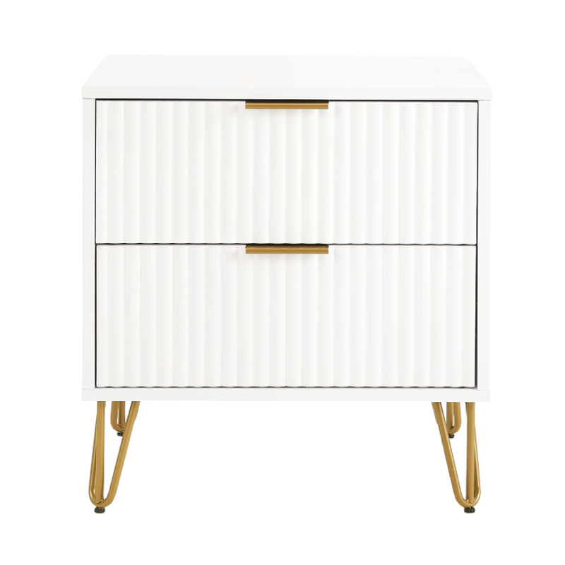 Dumbo 2-Drawer Nightstand in White