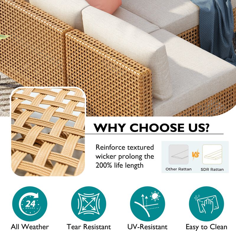Podlak Wicker Patio Furniture Set image number 4