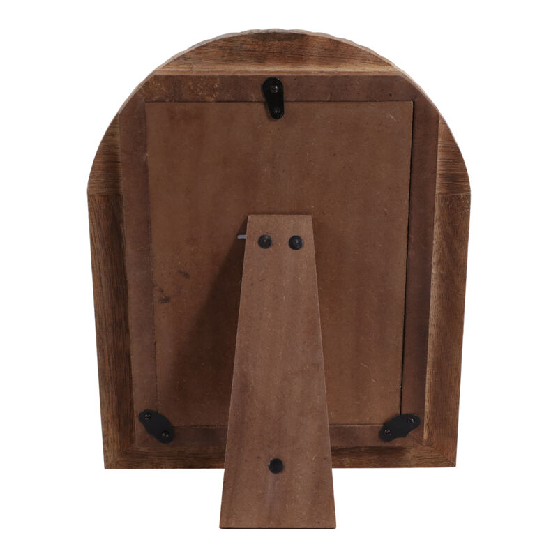 5x7" Ribbed Wood Arch Photo Frame, Natural image number 3