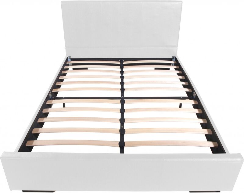 Faux Leather Upholstered Bed &ndash; Solid and Engineered Wood Structure image number 0