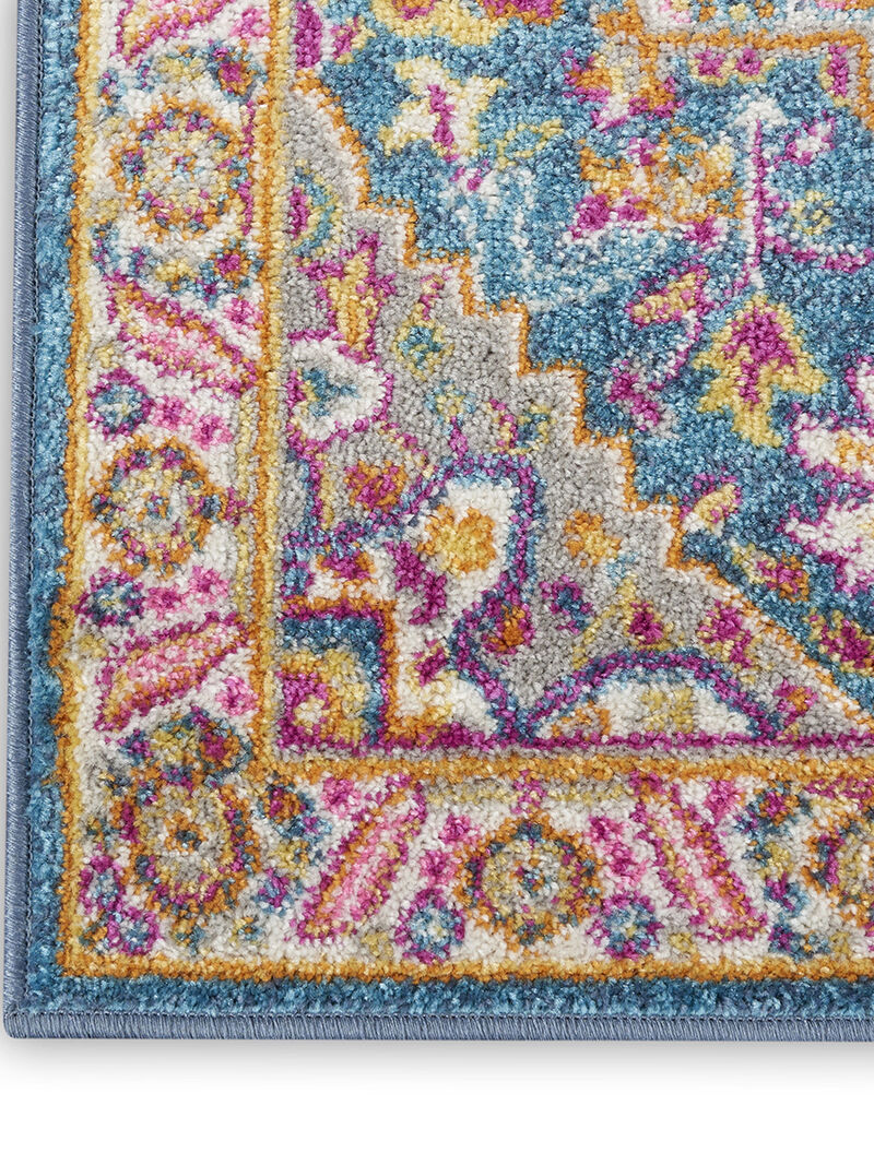 Passion PSN20 Teal/Multicolor 1'10" x 2'10" Rug image number 3