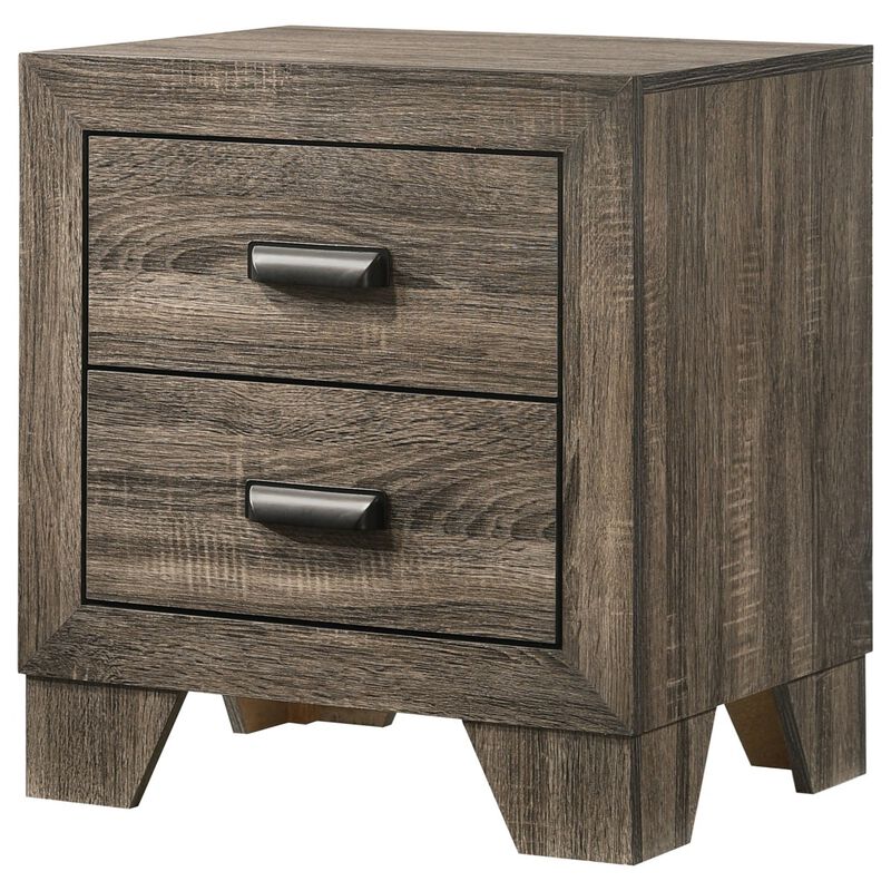 Streamdale Rustic Gray 2-Drawer Nightstand