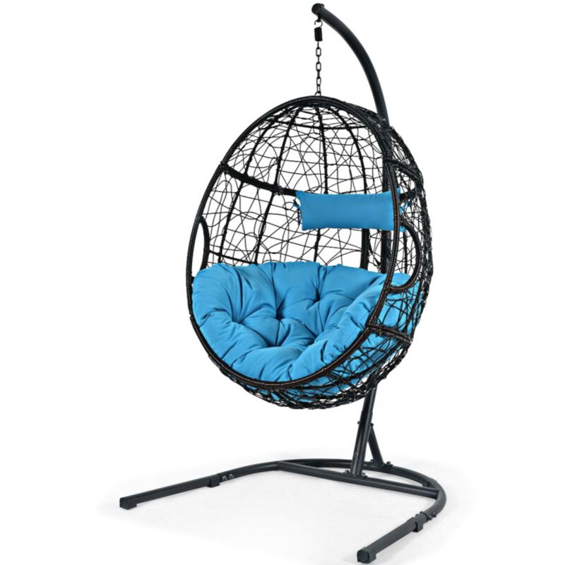 Hivvago Indoor/Outdoor Hanging Cushioned Hammock Chair with Stand
