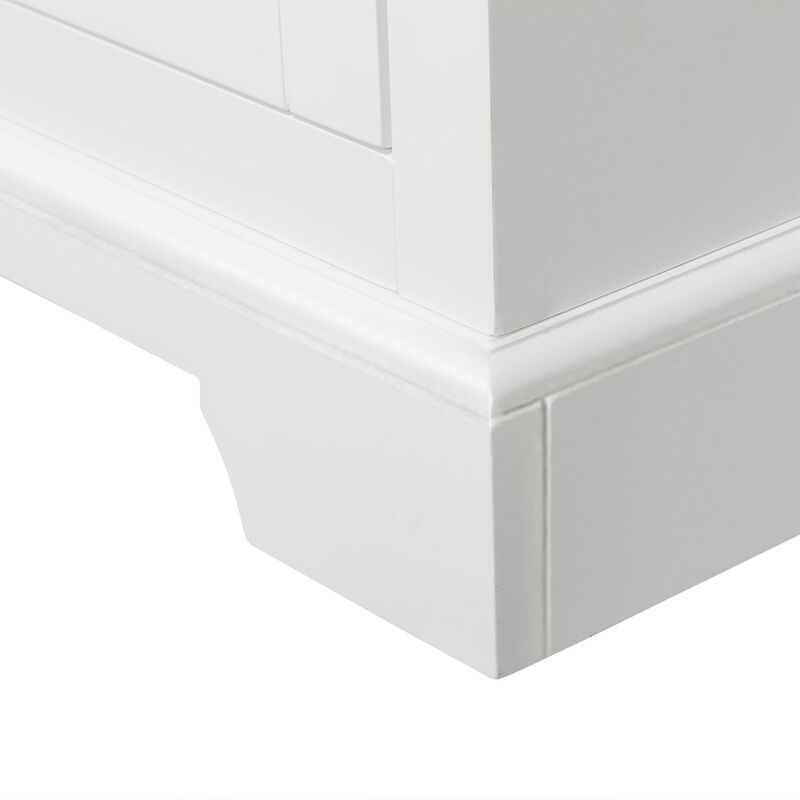 St. James Freestanding Two-Door Floor Cabinet , White image number 3
