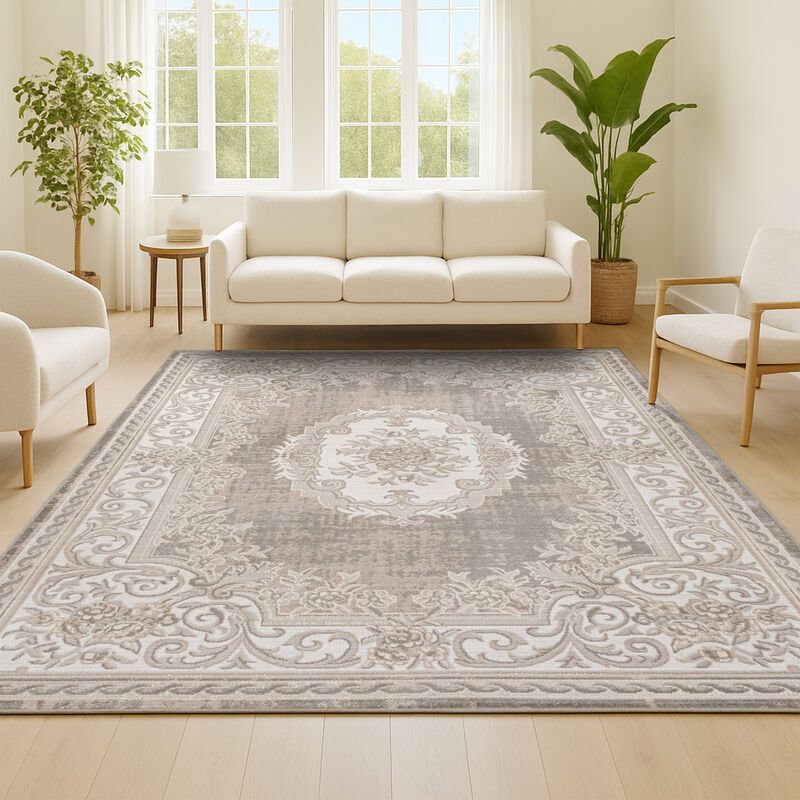 Rosalia Cottage Medallion Area Rug