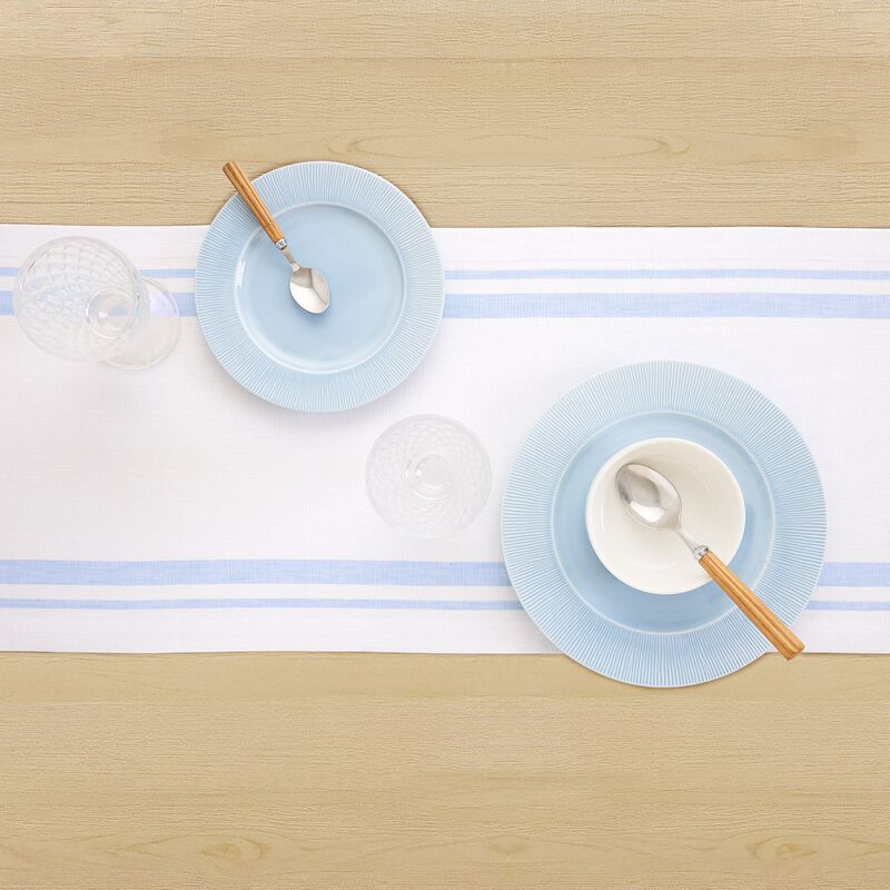 Linen Table Runner - French Stripe image number 2