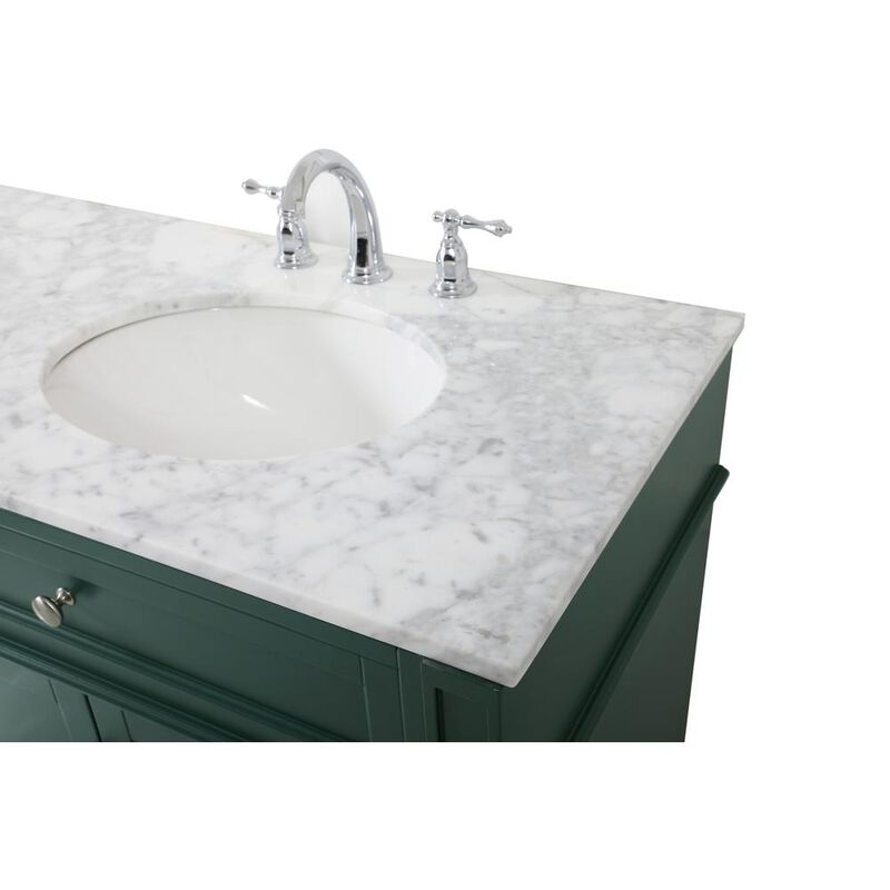 Elegant Kitchen and Bath 72 inch double bathroom vanity in green