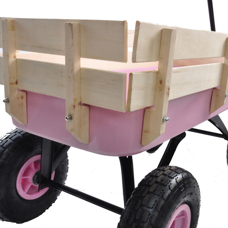 Streamdale All-Terrain Pull Wagon with Wood Railing image number 8