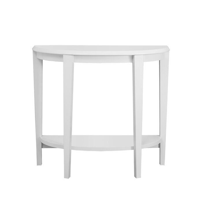 Monarch Specialties I 2451 Accent Table, Console, Entryway, Narrow, Sofa, Living Room, Bedroom, Laminate, White, Contemporary, Modern