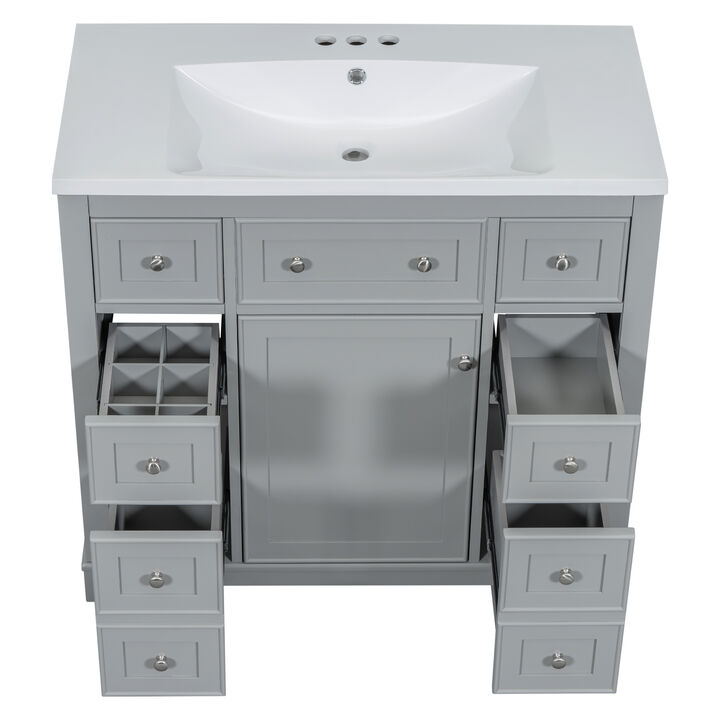 Merax Bathroom Vanity with Ceramic Sink