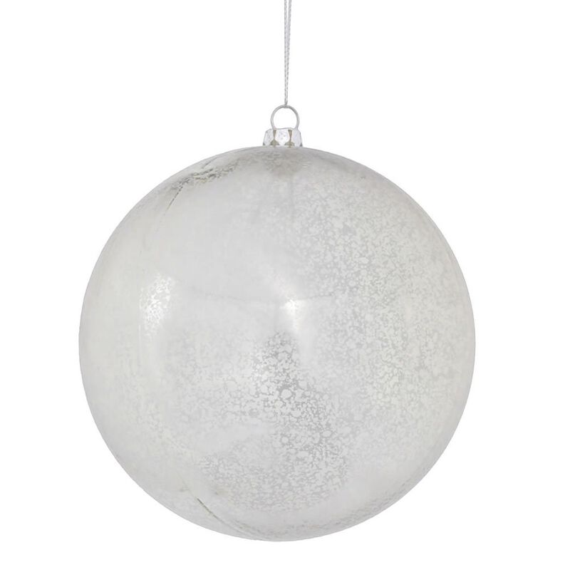 Vickerman 440315 - 4.75" Silver Shiny Mercury Ball Christmas Tree Ornaments (4 pack) (M166407) image number 0