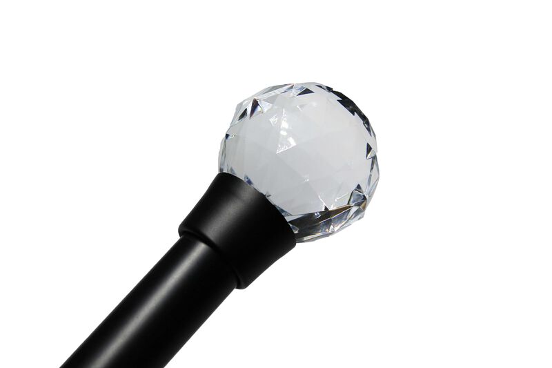 Linen Avenue Cut Acrylic Single Window Curtain Rod Set