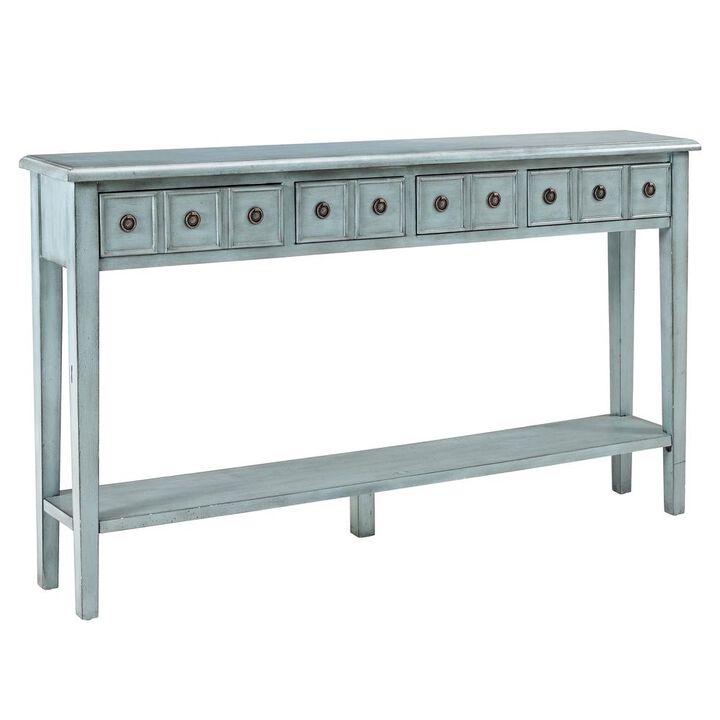 Powell Sadie Teal Long Console
