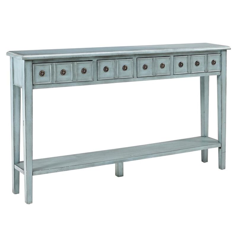 Powell Sadie Teal Long Console