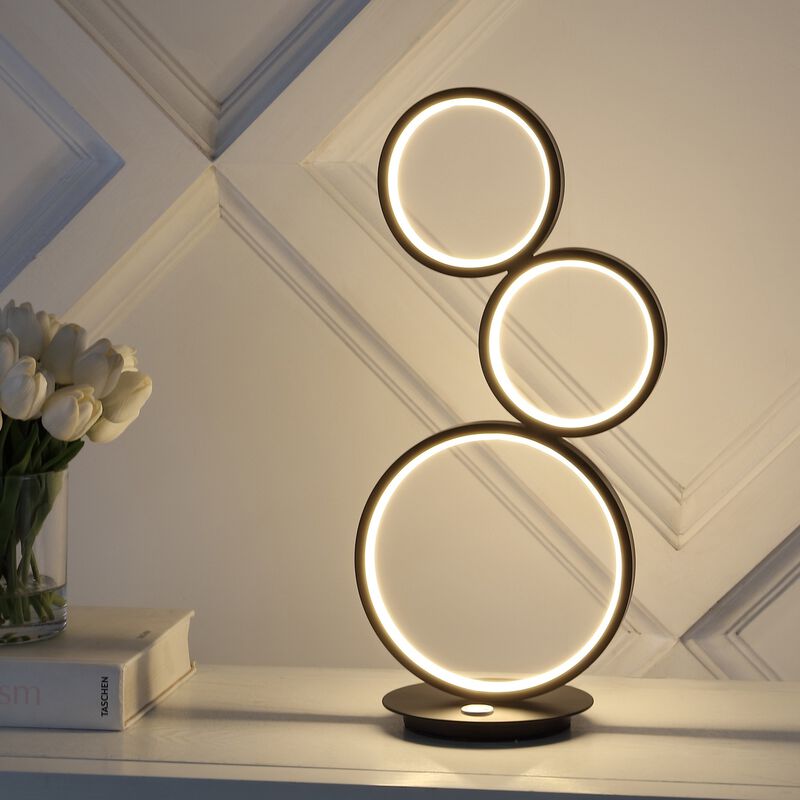 Juno 3-Light Bohemian Coastal Iron Integrated LED Table Lamp