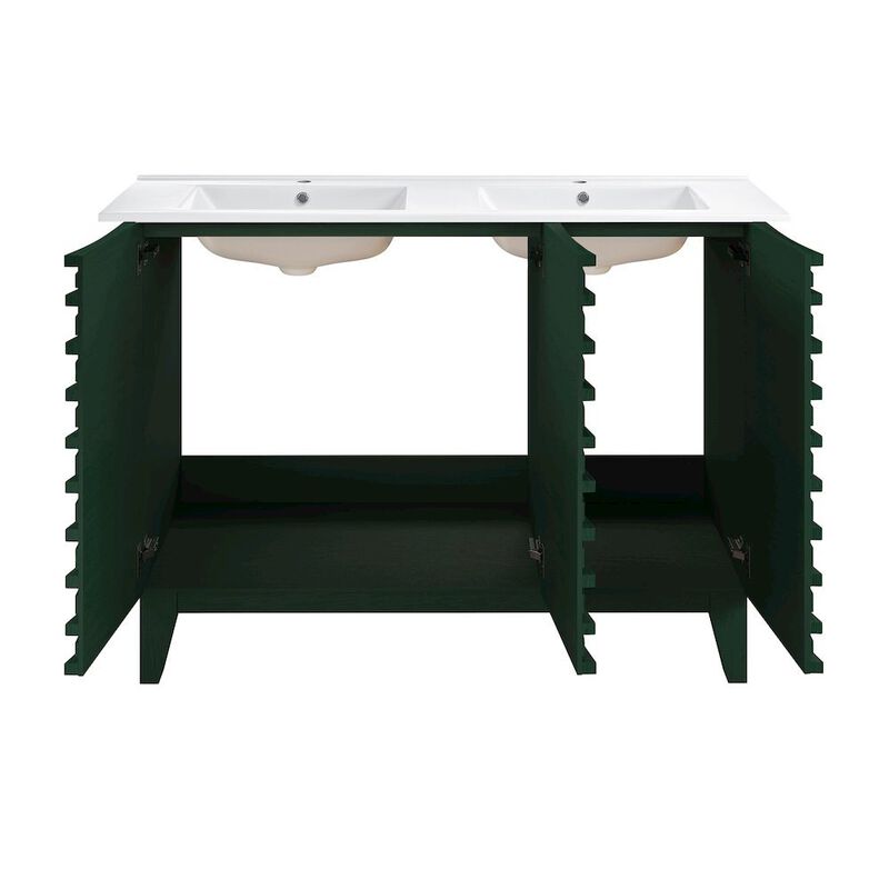 Cascade 48 in. Bathroom Vanity with 3-Hole Ceramic Sink Top image number 4