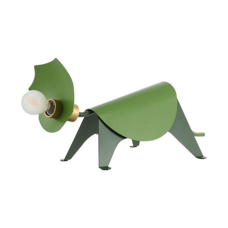 Gretchen Modern Industrial Iron Triceratops LED Kids' Lamp