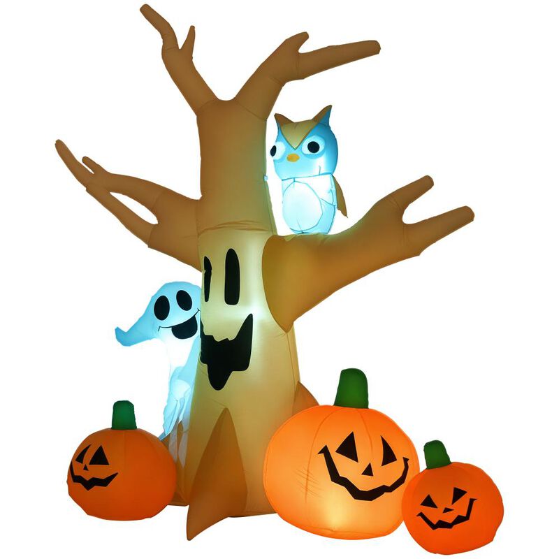 BreeBe 7.5 ft Halloween Inflatable Haunted Tree with LED Lights image number 0