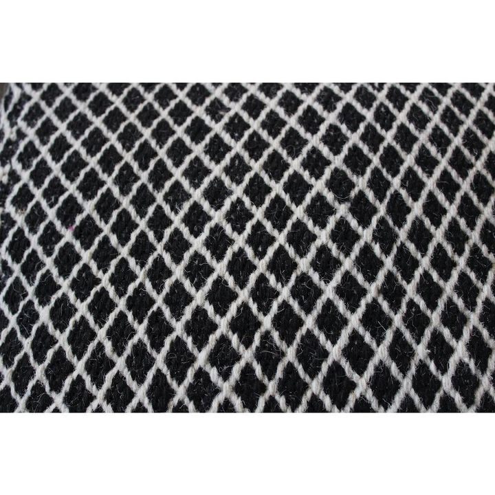 Contemporary Lia Black Pouf