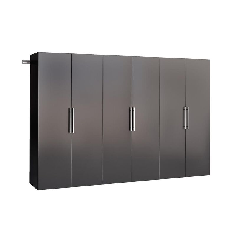 Prepac Black HangUps 108 Storage Cabinet Set E - 3pc