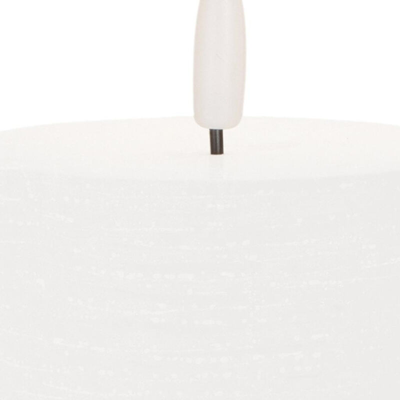 HomeRoots Set of Two Unscented Candle Flameless Pillar Candles image number 3