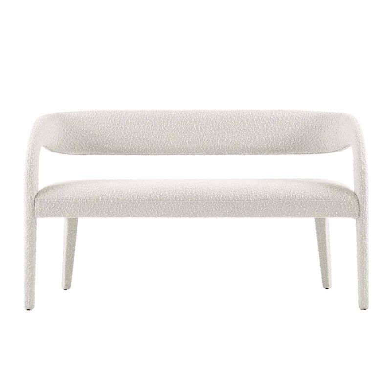 Modway Pinnacle Boucle Fabric Accent Bench in Black image number 3