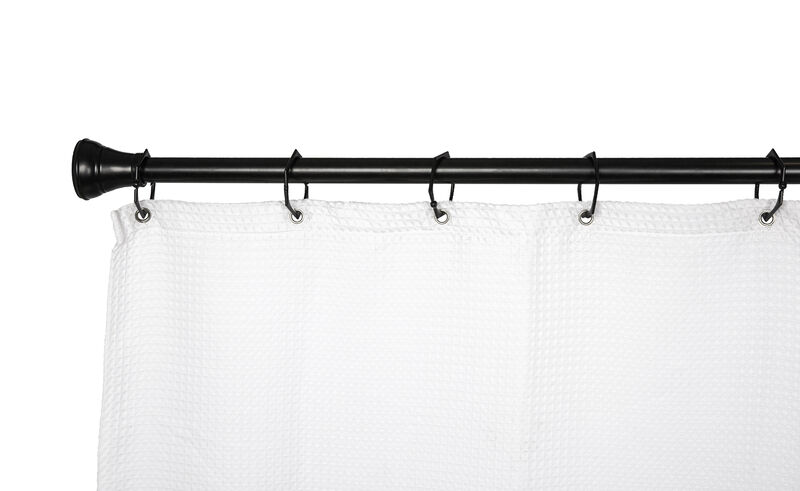 12-Piece Proof Zinc Hexagon-Shaped Shower Curtain Hooks with Clasp Closure image number 5