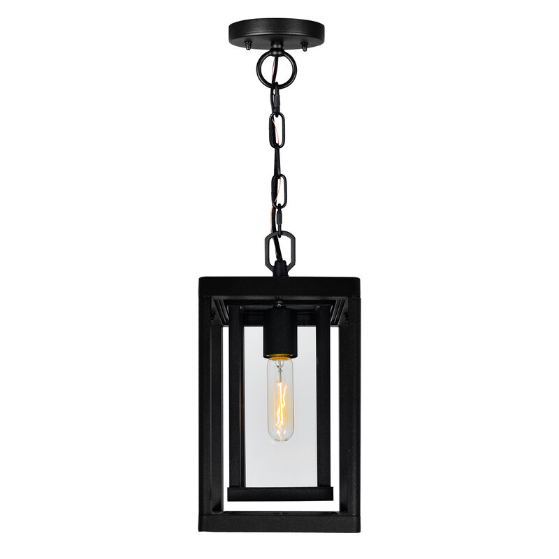 Mulvane 1 Light Black Outdoor Hanging Light
