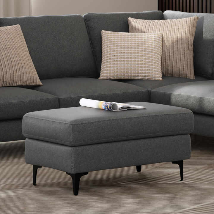 Simpli Home Ava Mid Century Ottoman