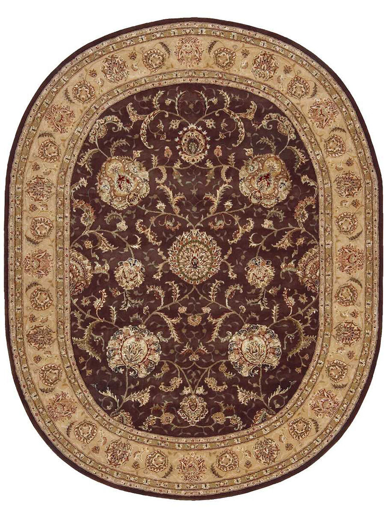 Nourison 2000 2206 Brown 7'6" x 9'6" Oval Rug