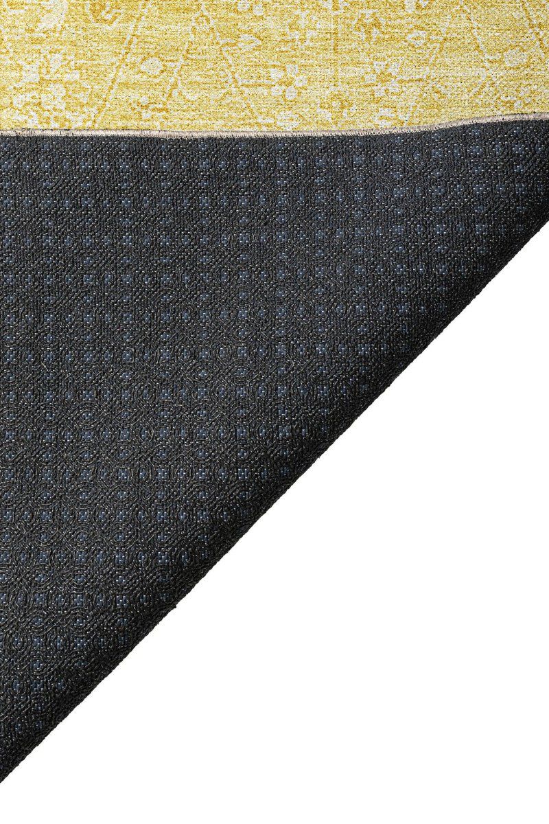 Solace SL12 Yellow 8' Round Rug image number 3