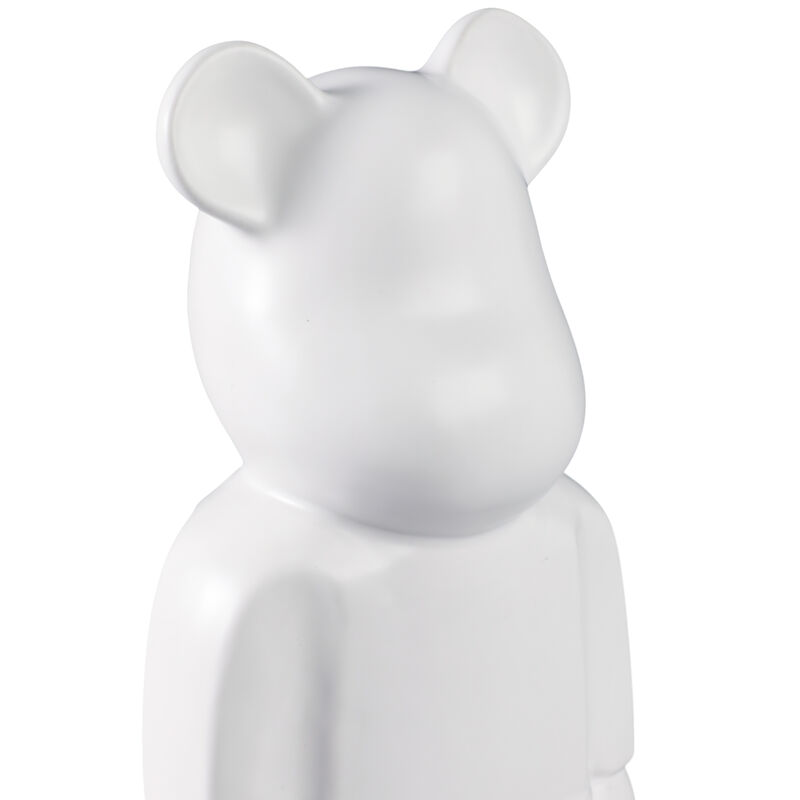 12" Deco Bear Figure, White image number 4