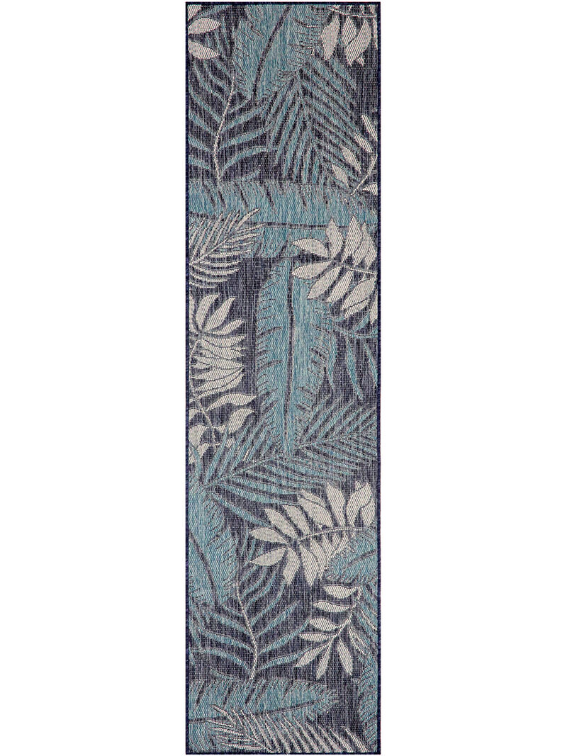 Garden Oasis GOA02 Navy 2' x 6' Rug