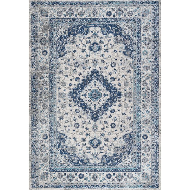 Indhira Ornate Medallion Persian Area Rug