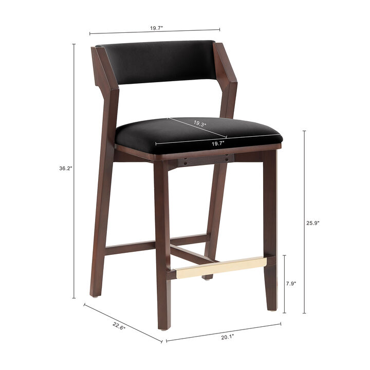 Patricia Black Counter Stool
