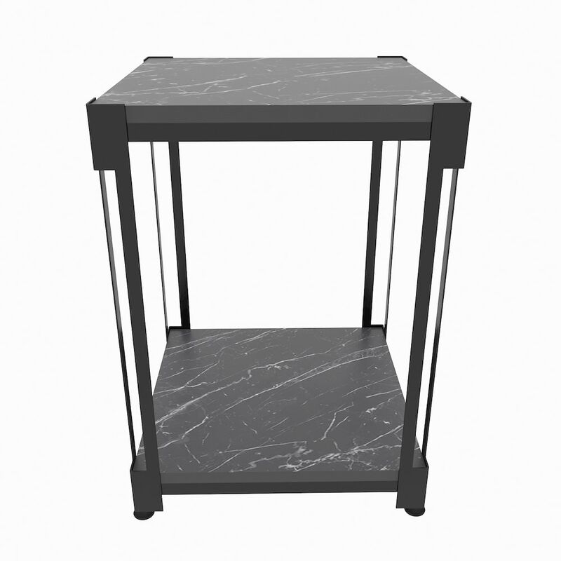 Decorotika Zenas Side End Table - Bendire Black