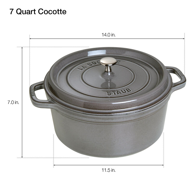 Staub Cast Iron 7-qt Round Cocotte