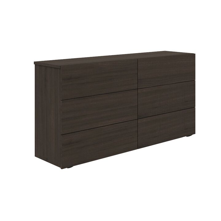 Casabianca Home Ayla Dresser In Dark Oak Melamine