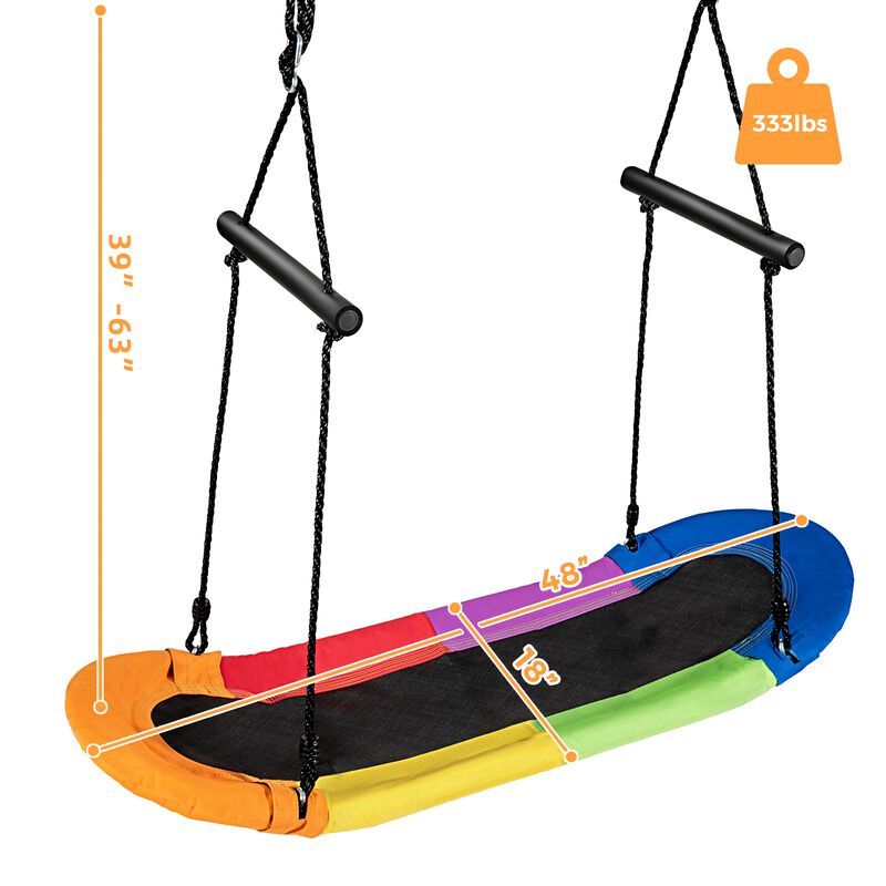 Saucer Tree Swing Surf Kids Outdoor Adjustable Swing Set