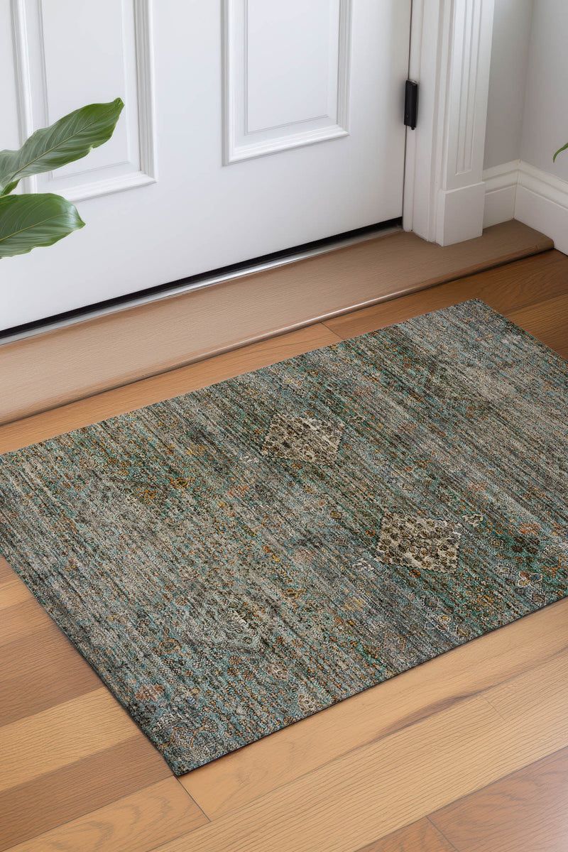 Aristo AR1 Teal 9' x 12' Rug image number 2