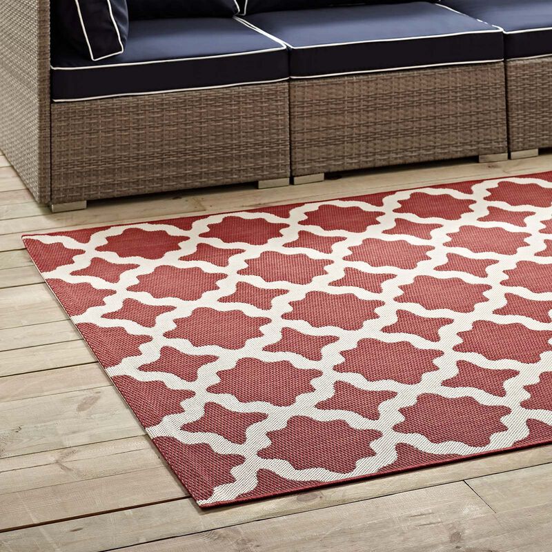 Cerelia Moroccan Trellis 9x12 Indoor and Outdoor Area Rug image number 7