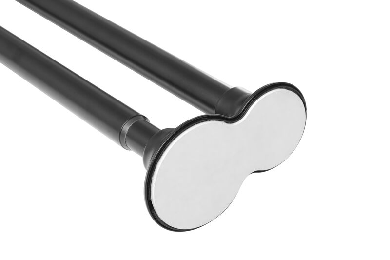 Adjustable 72" Aluminum Double Shower Curtain Rods image number 4