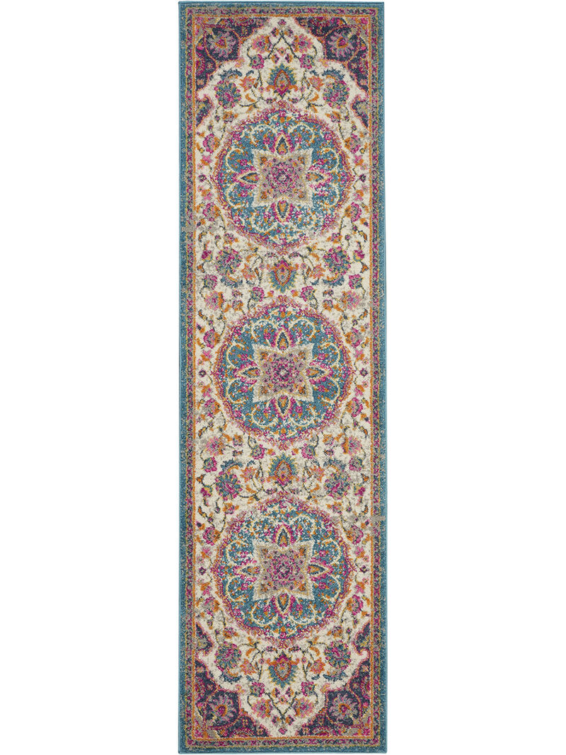 Passion PSN22 Ivory/Multicolor 2'2" x 10' Rug image number 0