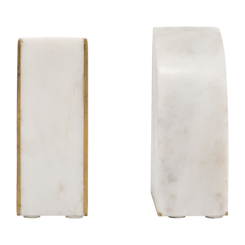 Marble, S/2 5" Pie Bookends image number 5