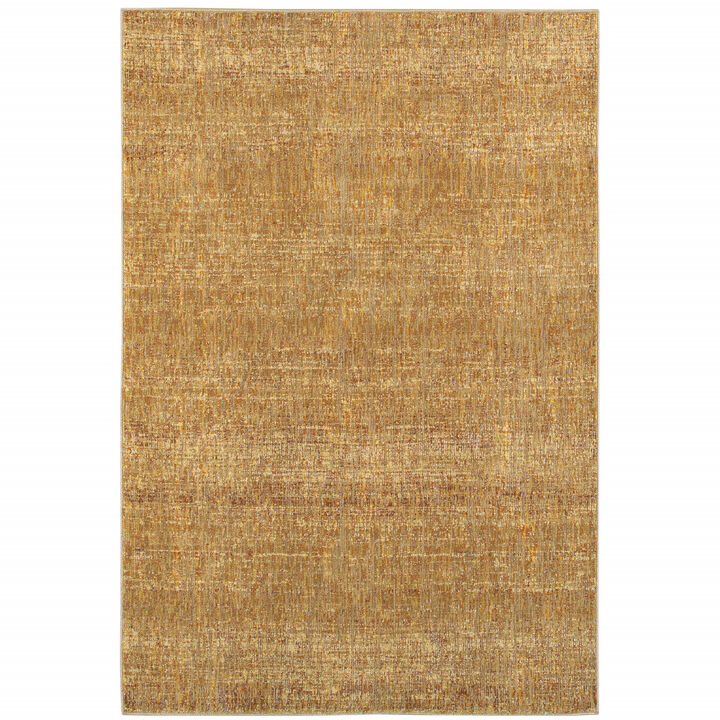 3 X 5 gold Rust Brown Ivory Purple And Lavender Power Loom Stain Resistant Area Rug