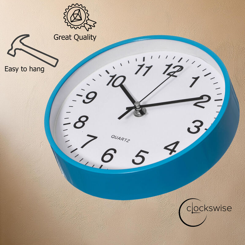 Clockswise Blue 10-In Analog Clock