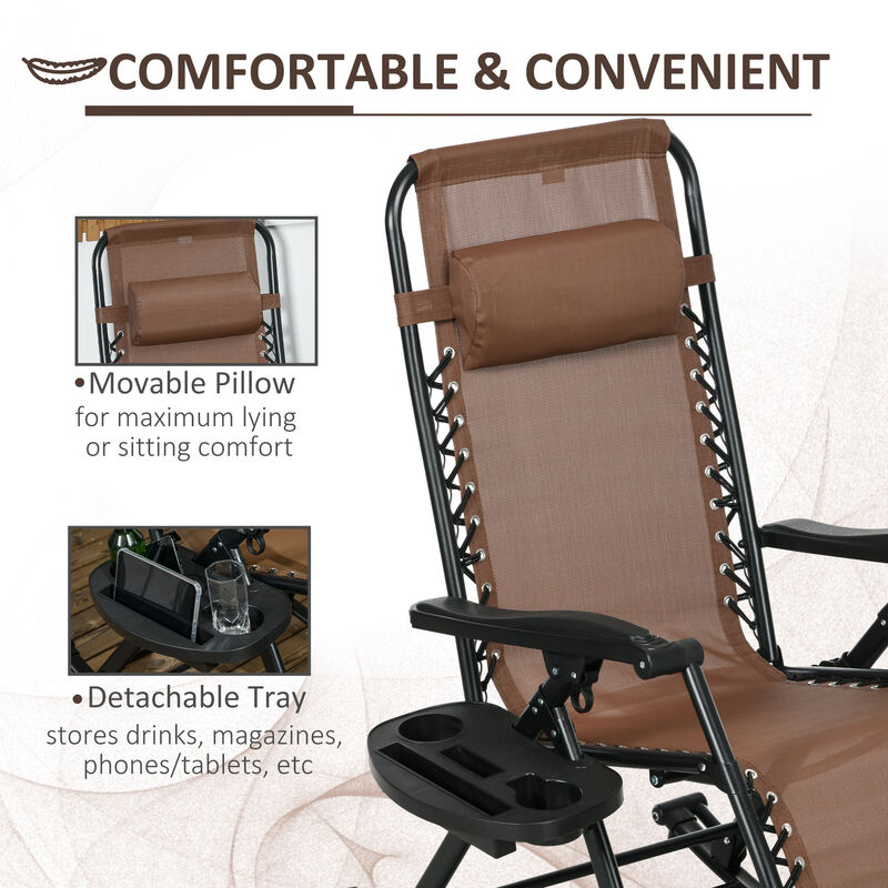 Hivvago 2-Pack Folding Zero Gravity Rockers image number 4
