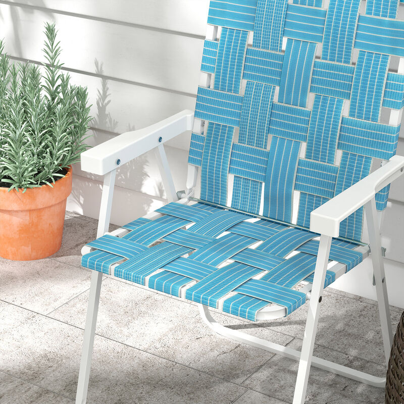 Hivvago 2-Person Patio and Garden Folding Chair Set image number 7