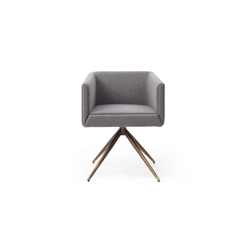 Modrest Riaglow - Contemporary Dark Grey Fabric Dining Chair